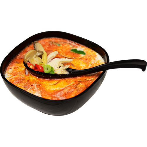 Súp Tom Yum Kung - Tom Yum Polévka s Kuřecí